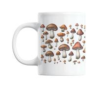 Gift Island Mushroom Mug - Toadstool Teacup for Women and Men - Autumn and Fall Themed - Cute Decor - 11oz Coffee Tea Cup (350ml)