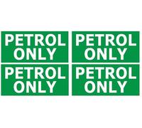 Gift Island Petrol ONLYSticker - Dimension 60x25 mm Decals - Pack of 2 Car or Van Round Fuel Reminder Decals - Fully Removable - Fuel Stickers -