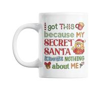 Gift Island Secret Santa Mug for Men and Women - Funny Secret Santa Gift idea for Work - Office Colleagues & Coworkers - Sarcastic Xmas Coffee Mug - Rude Gift for her & him Coffee Cup