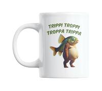 Gift Island Trippi Troppi Troppa Trippa Italian Brain Rot Mug - Meme Mug and - Funny Gifts - Secret Santa Meme Gift Mug - Coffee Mug - 11 oz