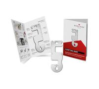 Gift Item: ROMINOX Shop Tool // Smart, 11 Functions, Keytool Key Ring, Shopping Trolley Remover, Stainless Steel Multitool + Function Description, Multifunction Tool, Travel or Holiday, ST1004