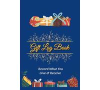 Gift Log Book: Record Keeper Tracker Notebook, Registry, Recorder, Organizer, Keepsake for Bridal Shower, Wedding Party