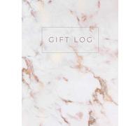 Gift log: Elegant marble wedding gift tracker notebook - Keepsake logbook - 8.5 x 11 inches - Soft cover