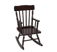Gift Mark Childs Rocking Chairs - Classic Hand-Made Wooden Rockers for Boys and Girls - Vintage Style Colonial Kid's Seats - Childrens Furniture Rocker (Black)
