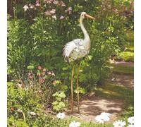 Gift Metal Heron Garden Ornament Charming Decorative Sculpture Realistic Bird Design for Borders Flowerbeds and Ponds Weather Resistant Outdoor Feature 1x Garden Ornament by Thompson and Morgan