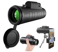Gift Monocular Telescopes - 40X60 High Power Hd Monocular Eyepiece Telescope With Smartphone Holder Tripod With Durable Clear Fmc Bak4 Prism Dual Focus For Bird Watching, Camping little surprise