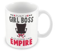 Gift Mug for Female Boss/Manager - Just A Girl Boss Building Her Empire