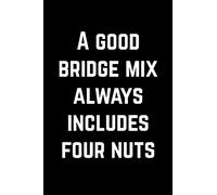 Gift Notebook for Bridge Players, Blank Lined Journal | A Good Bridge Mix: College Ruled