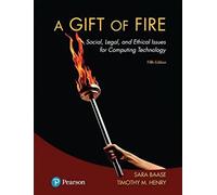 Gift of Fire, A: Social, Legal, and Ethical Issues for Computing Technology