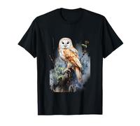 Gift Owl Barn Owl Realistic Nature Fleeting T-Shirt