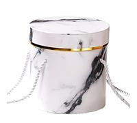 Gift Packaging Paper Box Round Handheld Bouquet Flowel Decorating For Mother's Day Valentine's Day Anniversary Storage Boxes Iwth Lids Pretty