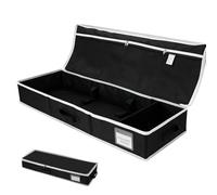 Gift Paper Storage Box - Long Organizer 90 x 30 x 12 cm, Oxford Fabric Carrier, Reusable Under The Bag With Sturdy Handles | Christmas Storage Box For, Bow