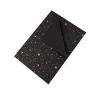 Gift Paper Wrapping 20 Sheets/Pack Starry Sky Tissue Paper Stars Moon Constellations Pattern Gift Wrapping Christmas New Year Wrap(Black)