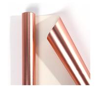 Gift Paper Wrapping 43 X 3 Wrapping Paper Roll Metallic Pure Color Colorful Craft For Christmas Valentines Birthday Holiday Gifts Decor(Rose gold-43cm x3m)