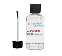 Gift Plaques UK Scobby Paints Car Scratch Repair Touch Up Paint 20ml Compatible with Peugeot BLANC BANQUISE WHITE EWP/P0WP/P3WP