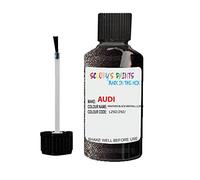 Gift Plaques UK Touch Up Paint Compatible with AUDI PANTHER BLACK PEARL EFFECT LZ9Z Scratch Repair Kit Brush Pen