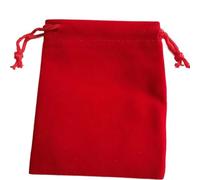 Gift Pouch 25-1000Pcs Red Drawstrings Velvet Gift Bags Jewellery Pouches Wedding(9x12cm,100pcs)
