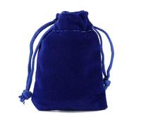 Gift Pouch 50pcs Velvet Bag Jewelry Drawstring Black Flannel Pouches Perfume Gift Bags(Royal blue,8x10cm)