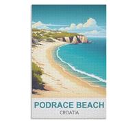 Gift puzzle games，Podrace Beach Croatia ，Adults 1000 Piece Jigsaw Puzzle- Christmas，52x38，paper puzzle ，AA-1091