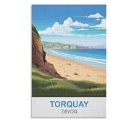 Gift puzzle games，Torquay Devon，Adults 1000 Piece Jigsaw Puzzle- Christmas，52x38，paper puzzle ，AA-1351
