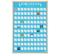 100 Things To Do In The UK Bucket List Scratch Off Poster