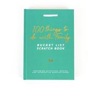 Gift Republic Scratch Off Book|Family Edition|100 Things To Do,Green,Medium