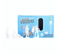 Gift Republic 4-Pack Plant Pot Statues Markers, Resin, White, One Size