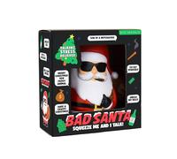 Gift Republic Bad Santa Talking Stress Toy for Adults - Funny Christmas Squeeze Stress Reliever - Squishable Rude Santa Clause for Adults - Gag Gift
