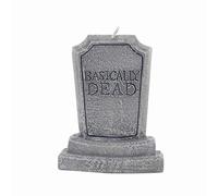 Gift Republic Basically Dead Tombstone Candle, Grey, one Size
