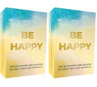 Gift Republic - Be Happy: 100 Inspirational Cards for General Sentiment (Pack of 2)