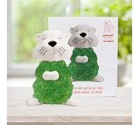 Gift Republic Beaver Planter, Ceramic, White, One-Size