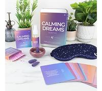 Gift Republic Calming Dreams Sleep Kit Wellness Gift Tin Eye Mask Sleep Spray Calming Bath Salts Incense Cones & Dish Calming Cards
