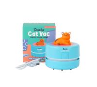 Gift Republic Cat-Vac Desktop Vacuum Cleaner - Cute Mini Computer Hoover - USB Rechargeable Cordless Desk Cleaner - Novelty Office Gift Idea Cat Themed Desk Pet