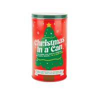 Gift Republic Christmas in a Can Mini Tree, Minature, Red
