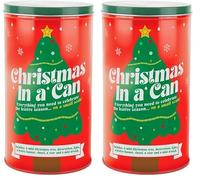Gift Republic Christmas in a Can Mini Tree, Minature, Red (Pack of 2)