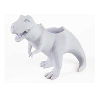 Gift Republic Dinosaur T-Rex White Plant Pot Planter