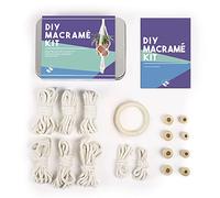 Gift Republic DIY Personalised Macrame Kit Gift Tin, White, One Size
