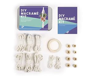 Gift Republic DIY Personalised Macrame Kit Gift Tin, White, One Size