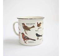 Gift Republic Ecologie Garden Birds Enamel Mug, Aluminum, Multicolor ,GR270086, 450 milliliters