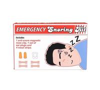 Gift Republic Emergency Snoring Kit Funny Stocking Filler for Snorer Includes 4 Nasal Strips, Earplugs, and Magnetic Nose Clip