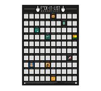 Gift Republic F*ck-it-list Scratch Off Bucket List Poster A2 Size (42 x 59.4 cm), Black