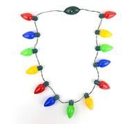 Gift Republic Festive Lights Necklace - Colourful Flashing Christmas Light-Up Necklace, Fun Xmas Party Favour & Secret Santa Gift for Kids and Adults