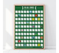 Gift Republic Golf Courses Bucket List Poster,Green, 100