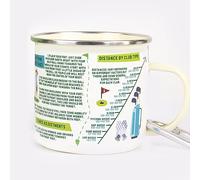 Gift Republic Golf Guide Mug Enamel Coffee Cup 13oz Break Resistance | Men Women Children Gift for Dad Mum Golfer