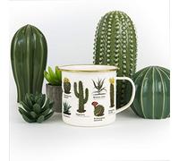 Gift Republic GR270110 Botanica White Enamel Cactus Mug
