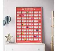 100 Kids Books Scratch Off Bucket List Poster