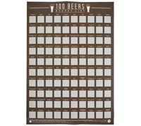 100 Beers Scratch Off Bucket List Poster Gift Republic Multi One Size