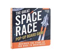 Gift Republic Great Space Race Pop-Up Board Game - STEM Learning Game with 3D Levels - Educational Family Board Game for Kids Ages 6+, 2-4 Player Space Adventure