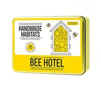 Gift Republic Handmade Habitats Personalised Bee Hotel Kit With 6-pack Colouring Wooden Pencils, Multicoloured, 20x15x7 cm