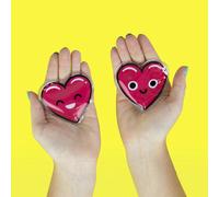 Gift Republic Heart Shaped Self Heating Reusable Hand Warmers Gift Pack